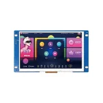 7-inch 1024x600 UART HMI touch display with resistive touchscreen