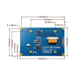 4.3'' MIPI DSI CTP IPS touch screen 800x480 Raspberry Pi 5 3