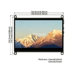 7 inch 1024600 IPS touch screen Raspberry Pi monitor 2