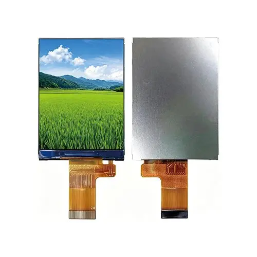 Vertical TFT LCD screen with L-shape 24pin FPC ribbon front and back view Vertical TFT LCD screen with L-shape 24pin FPC ribbon front and back view