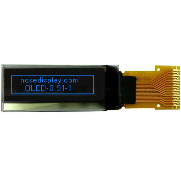 0.91-inch-PMOLED-Display-128x32-Resolution-IIC-Interface-SSD1306BZ-Blue-Color 0.91-inch-PMOLED-Display-128x32-Resolution-IIC-Interface-SSD1306BZ-Blue-Color
