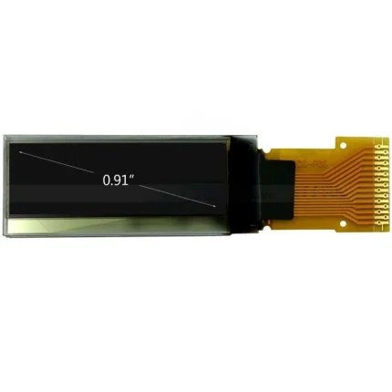 0.91-inch-PMOLED-Display-IIC-Interface-Arduino-128x32-Resolution-White-Color