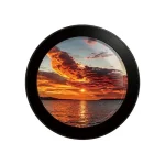 Circular framed round TFT LCD display screen