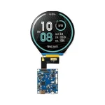 Circular framed round TFT LCD display screen
