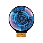 Round circular TFT LCD screen FPC flexible cable