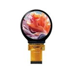 Round embedded circular LCD data monitor display