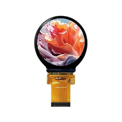 Round embedded circular LCD data monitor display Round embedded circular LCD data monitor display