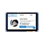 7 inch industrial HMI touchscreen display module with controller board