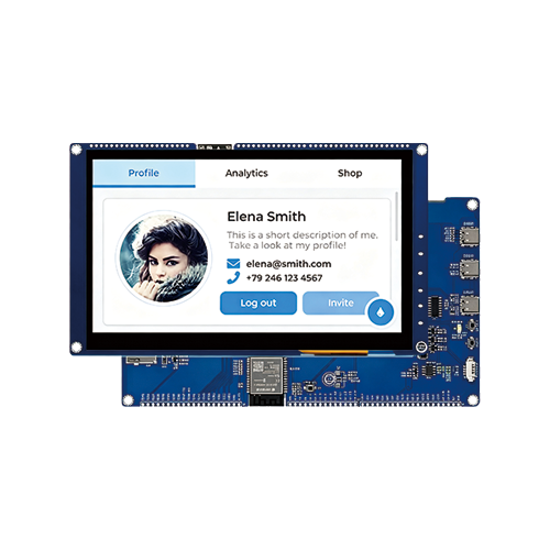 7 inch industrial HMI touchscreen display module with controller board